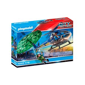 HELICOPTERO DE LA POLICIA: PERSECUCION EN 70569  PLAYMOBIL