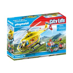 HELICÓPTERO DE RESCATE CITY LIFE 71203 PLAYMOBIL