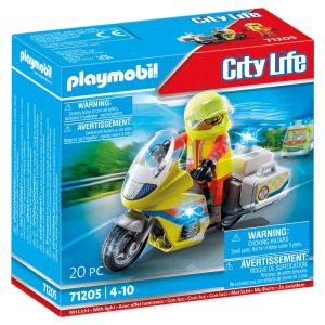 MOTO DE EMERGENCIAS CON LUZ INTERMITENTE CITY LIFE 71205 PLA