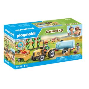 TRACTOR CON TRÁILER Y CISTERNA COUNTRY 71442 PLAYMOBIL