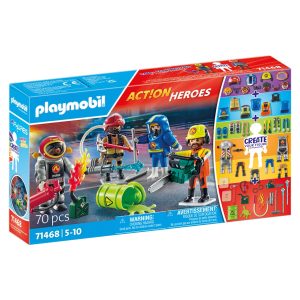 MY FIGURES: BOMBEROS ACTION HEROES 71468 PLAYMOBIL