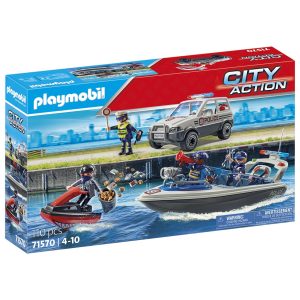 PERSECUCIÓN POLICIAL EN EL AGUA CITY ACTION 71570 PLAYMOBIL