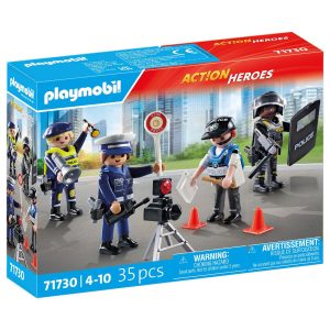 SET DE FIGURAS POLICÍA ACTION HEROES 71730 PLAYMOBIL