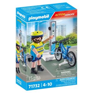 PATRULLA EN BICICLETA ACTION HEROES 71732 PLAYMOBIL