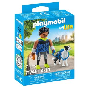 CORREDOR CON BORDER COLLIE 71740 PLAYMOBIL