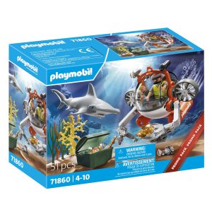 PROMO PACK BÚSQUEDA TESORO CON SUBMARINO 71860 PLAYMOBIL